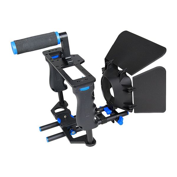 DW Video Cage for Camera Metal Rig Cage Film Stabilizer Kit with Top Handle