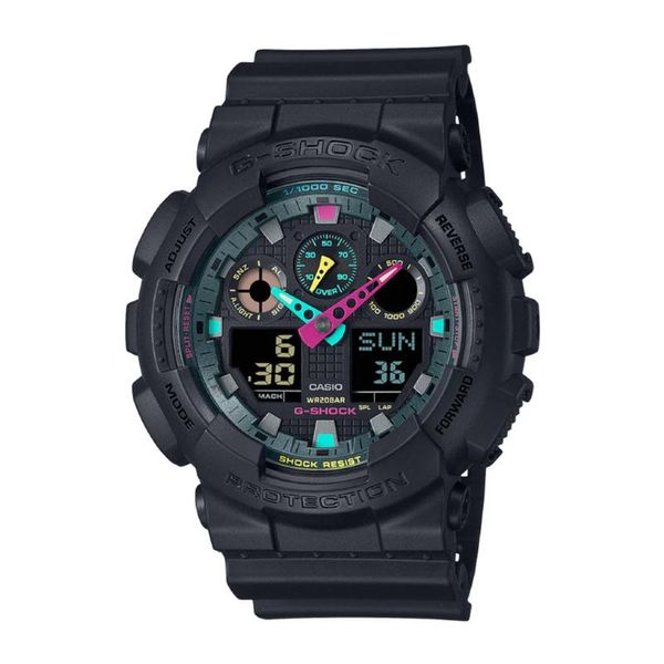 Casio G-Shock Mens Analogue &amp; Digital Rubber WatchGA-100MF