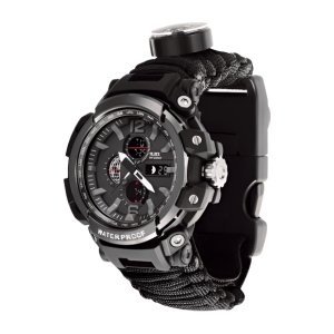 Black Multi-Functional Survival Watch- G7
