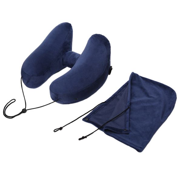 H Shape Removable Hooded Travel Pillow