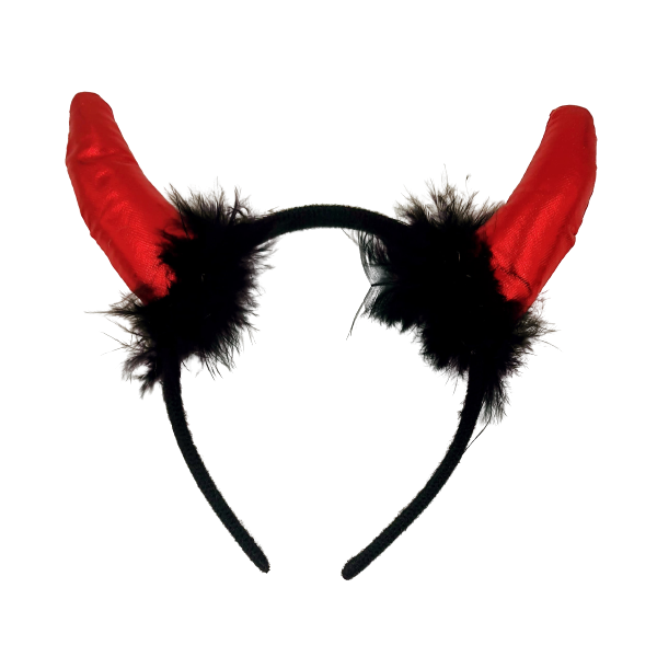 Party Pack x 12 Dress-Up Headbands - Red Devil Horns