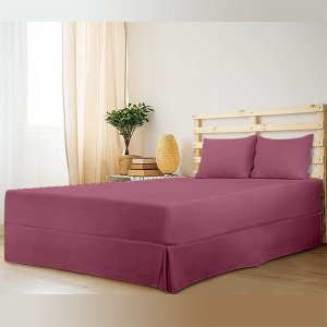 Pierre Cardin - Easyfit Sheeting Set -Dusty Pink