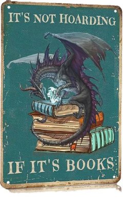 8x12" Vintage Dragon Tin Sign