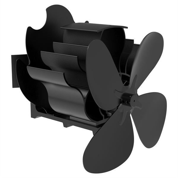 Wood Stove Fan Heat Powered Fireplace Fan 4 Blades Stove Fan