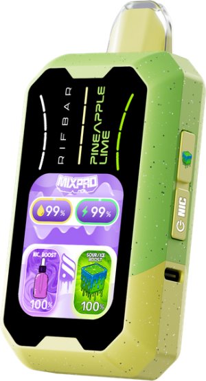 Rifbar Pineapple Lime - MixPro 40K Puff Disposable Vape with LED Display