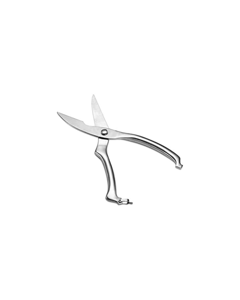 Poultry Shears - 24cm Stainless Steel Kitchen Scissors (Silver)
