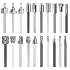 20Pc Router Carbide Engraving Bits for Bit Set 1/8 Inch