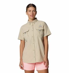 Columbia Women's Bahama II Short Sleeve Shirt Fossil