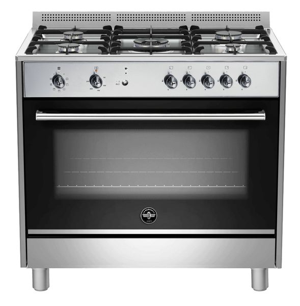La Germania Rustica 90cm Gas Hob &amp; 9MF Electric Oven - Stainless Steel