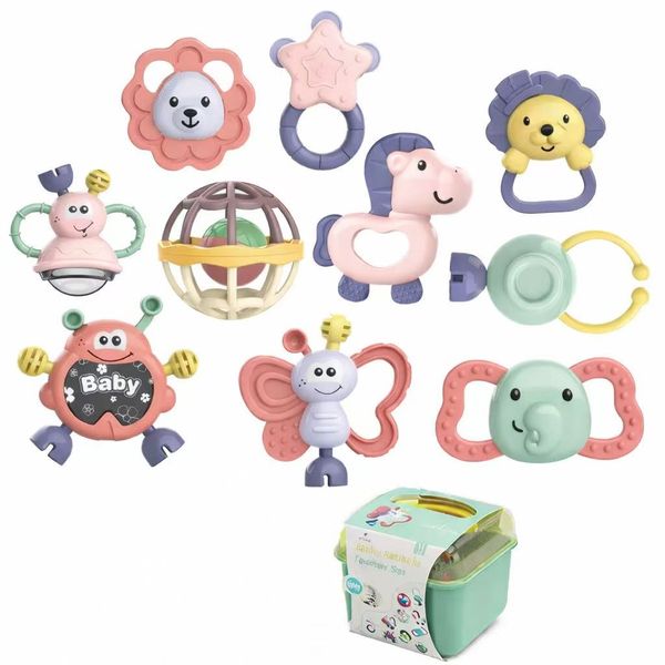 Baby Rattles and Teether Set