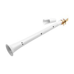 White Pocket Sax, Mini Portable, C Key, Carry Bag