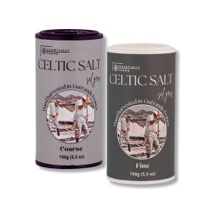 Celtic Salt Shaker Bundle - 150g Coarse &amp; Fine Shakers | Essentially Young
