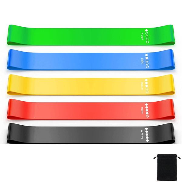 Resistance Band TPE Elastic Resistance Bands Sports Yoga Kits - Set of 5