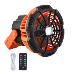 Portable LED Camping Fan Outdoor Rechargeable Table Ceiling Tent Fan