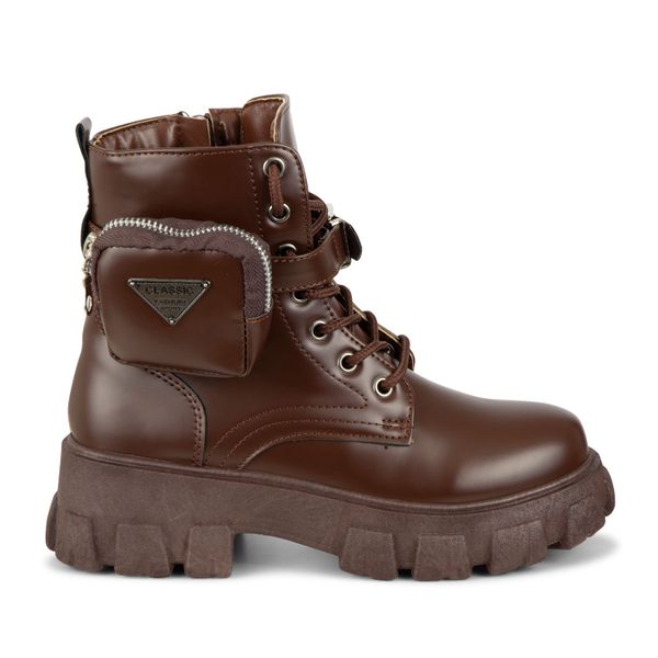 TTP Ladies Fashion Lace-Up Ankle Boots XB1415