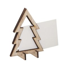 Nordic Noel - Wooden Tree Christmas Place Cards