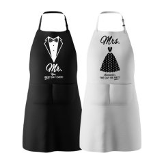 Kingdushi Mr &amp; Mrs Couple Aprons