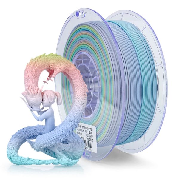 ZIRO Matte Rainbow Macaron PLA Filament 1.75mm 1kg