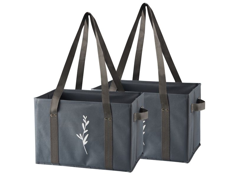 Reusable Grocery Shopping Box Bags (Set of 2)