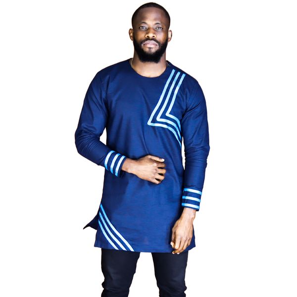 Africa Fashion House Arome Anna-Ma Xhosa Blue Mix Shirt