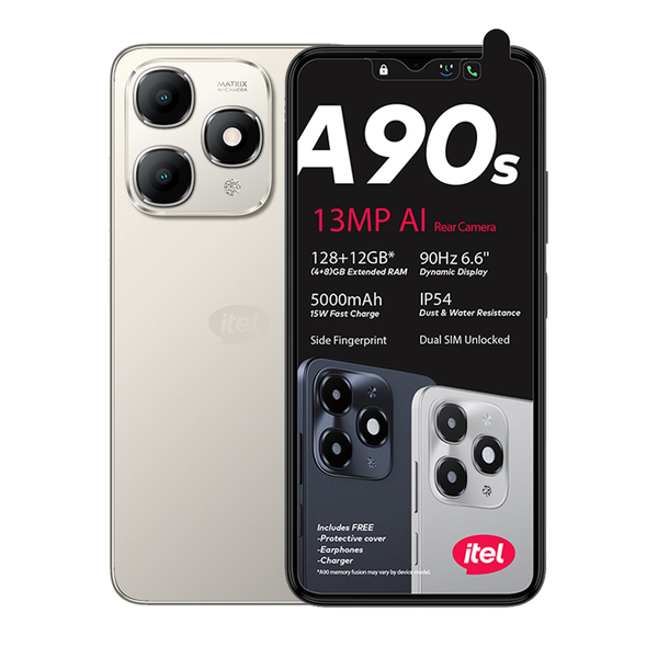 Itel A90s 4G Dual Sim 128GB - Titanium