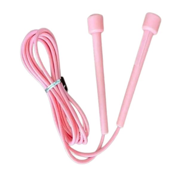 Pink fitness skipping rope