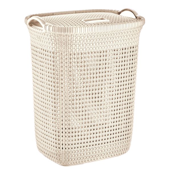 Dream Home Good Quality Laundry Basket Collection Bin with Lid - 50L
