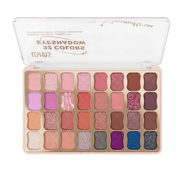 Ushas Eyeshadow Palette, 32 Colours, High Pigmentation, Long-Lasting US0032
