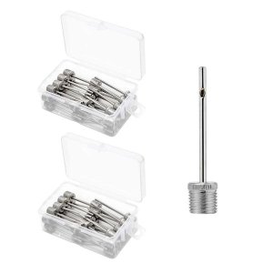 Tool Sports Ball Dual-Port Inflating Pump Needle Adapter 4cm - 60 Piece