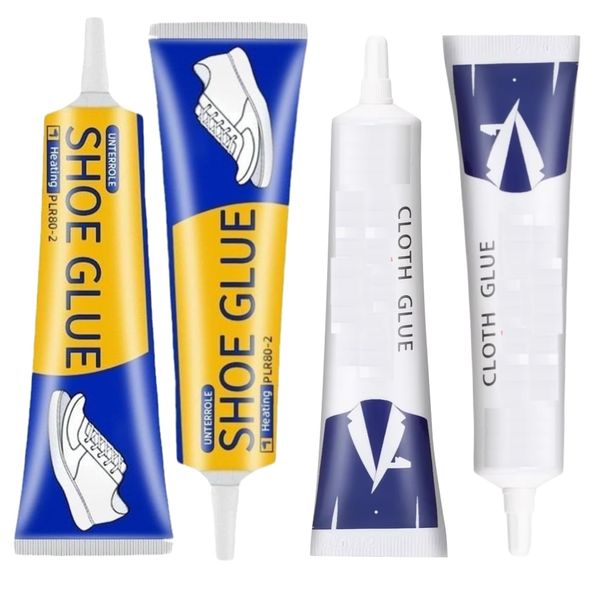 Craft Tool Super Strong Shoe-repairing Glue &amp; Fabric Sewing Glue Set of 4