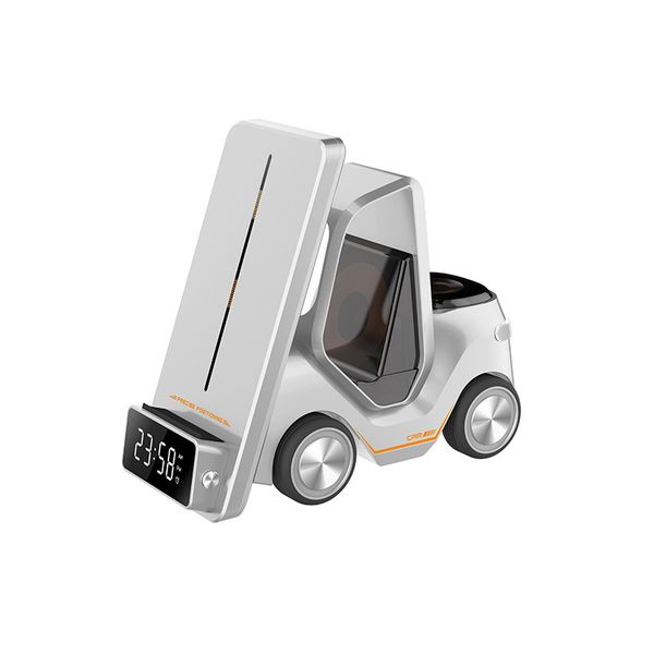 3 - in - 1 Wireless Charger, Alarm Clock, Night Light, Car - Shaped