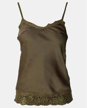 UB Creative Satin Cammie with Lace Trim - Green