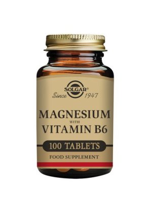 SOLGAR Magnesium with Vitamin B6 Tablets