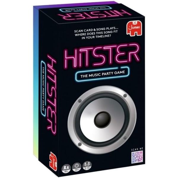 compatible for Jumbo Hitster - The Music Fun Party Quiz Card Game,300 Plus