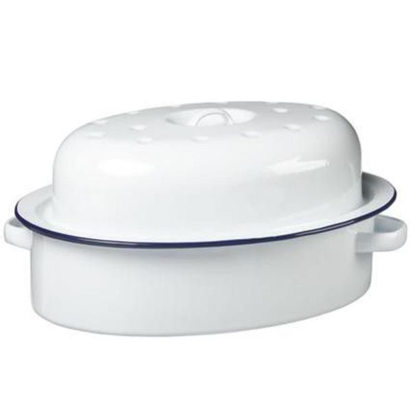 1st Grade Oval Shaped Enamel Casserole &amp; Roasting Dish
