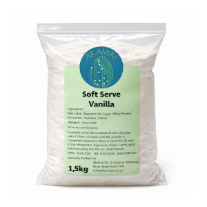 Soft Serve Powder Premix - Vanilla - 1,5kg makes 5L liquid mix