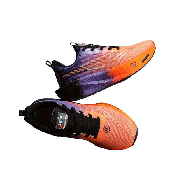 Szon - Carbon Plate Technology Running Shoes - Orange/Purple