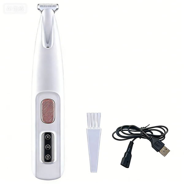 Pet Grooming Clippers LED Assisted Lighting Safe Low Noise USB Charging