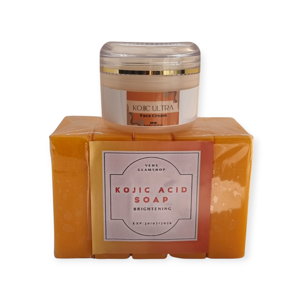 Vehs Glamshop Kojic Acid Soap and Face Cream