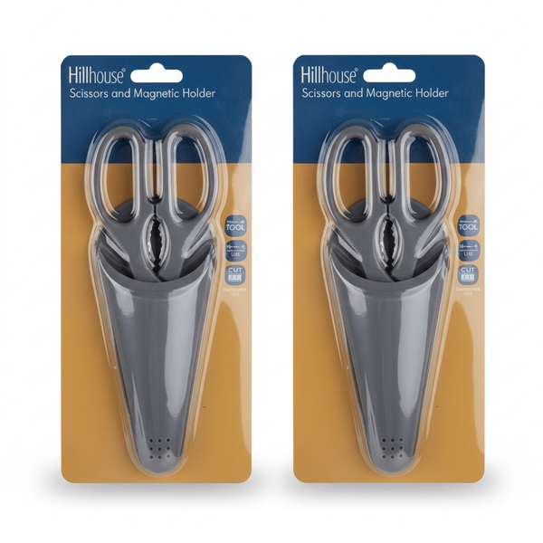 Hillhouse Kitchen Scissors with Magnetic Holder for Easy Storage - 2 Pack
