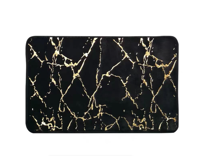 Non-Slip Washable Modern Marble Bath Mat