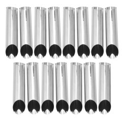 Cannoli Tubes 5 Inch Large Stainless Steel Cannoli Molds Pack Of 15