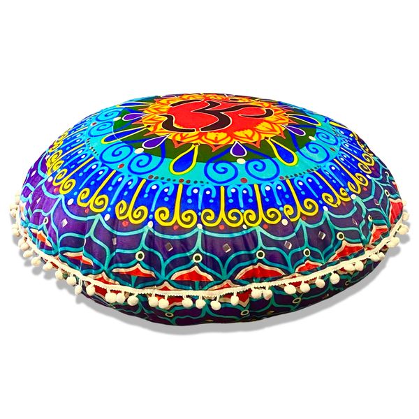 Creative Deco Luxury Meditation Cushion - Velvet - ISHVARA - 50cm Diameter