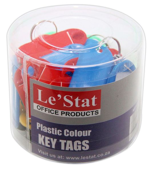 Key Tags Plastic Flexible 50 per Tub