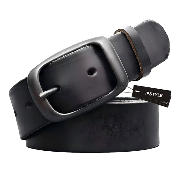 New Men's Leather Belt Metal Pin Buckle Belt Leisure Business Waistband