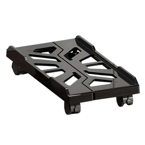 Computer Tower Stand Adjustable Mobile CPU Stand Black