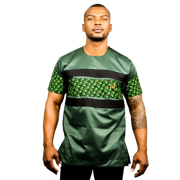 Africa Fashion House Bongz GreenBean Shwe Shwe Men's Shirt