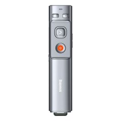 Baseus Orange Dot Series Wireless Presenter - Grey