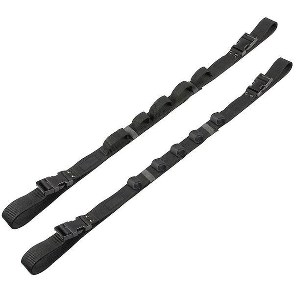 Car fishing rod holder, 5 positions,2 Car-Mounted Fishing Rod Storage Strap