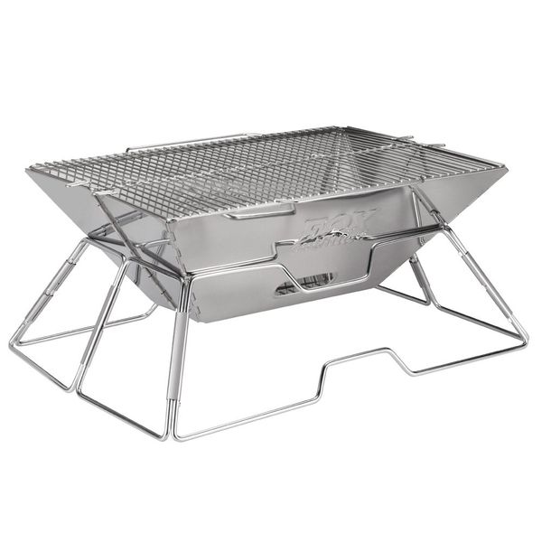 Fireside Stainless Steel Big Folding Braai 1017144